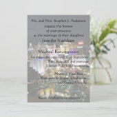 Las Vegas Wedding Boulevard View Einladung (Stehend Vorderseite)