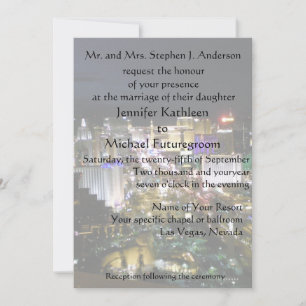 Las Vegas Wedding Boulevard View Einladung