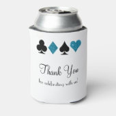 Las Vegas Wedding Can Cooler Gefallen an Türkis Dosenkühler (Kanne Rückseite)