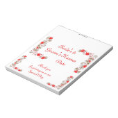 Las Vegas Wedding Candy Bar Wrapper Gastgeschenk Notizblock (Rotiert)