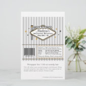 Las Vegas Wedding Candy Wrapper (Stehend Vorderseite)