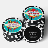 Las Vegas Wedding Casino Pokerchips (Stapel)