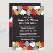 Las Vegas Wedding Casino Royale Party Einladung (Vorne/Hinten)