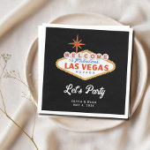 Las Vegas Wedding Cocktail Hour Napkins Serviette