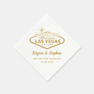 Las Vegas Wedding Custom Serviette
