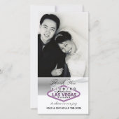 Las Vegas Wedding danke Ihnen Fotokarte (Vorderseite)