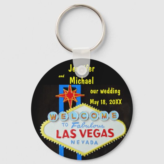 Las Vegas Wedding Date Schlüsselanhänger (Vorderseite)
