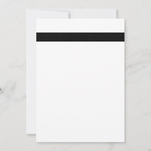 Las Vegas Wedding Dice Thema Weiß und Schwarz Einladung (Rückseite)