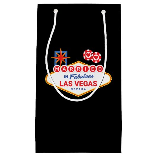 Las Vegas Wedding - ein Paar Verheiratet in Las Ve Kleine Geschenktüte (Vorderseite)