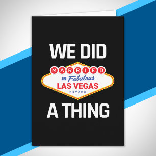 Las Vegas Wedding - ein Paar Verheiratet in Vegas Karte