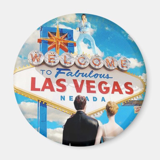 Las Vegas Wedding Einladung Magnet (Vorne)
