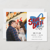 Las Vegas Wedding Foto Save the Date Ankündigung (Vorderseite)