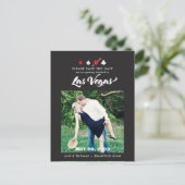 Las Vegas Wedding Foto Save the Date Postkarte (Stehend Vorderseite)