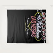 Las Vegas Wedding Foto Stand Empfang Hintergrund Wandteppich (Vorderseite (Horizontal))