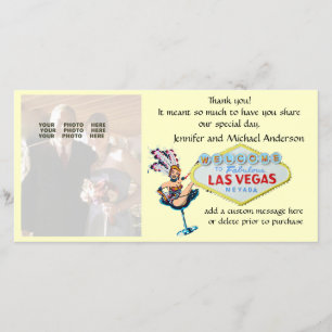 Las Vegas Wedding Foto Vielen Dank Dankeskarte