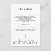 Las Vegas Wedding | Gästedaten Begleitkarte (Vorderseite)