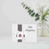 Las Vegas wedding Gift Registrierkarte Begleitkarte (Stehend Vorderseite)
