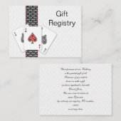 Las Vegas wedding Gift Registrierkarte Begleitkarte (Vorne/Hinten)