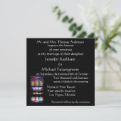 Las Vegas Wedding glücklich in der Liebe Einladung (Stehend Vorderseite)