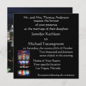 Las Vegas Wedding glücklich in der Liebe Einladung (Vorne/Hinten)