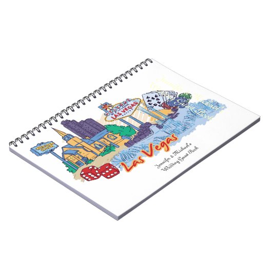 Las Vegas Wedding Guest Book Notizblock (Linke Seite)