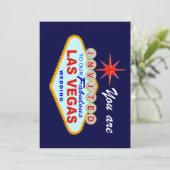 Las Vegas Wedding Invite Einladung (Stehend Vorderseite)