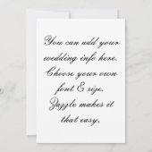 Las Vegas Wedding Invite Einladung (Rückseite)