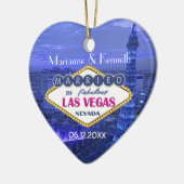 Las Vegas Wedding Keramik Ornament (Links)