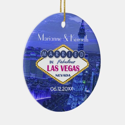 Las Vegas Wedding Keramikornament (Rechts)