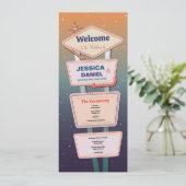 Las Vegas Wedding Menu - Parco delle camelie Casin Programm (Stehend Vorderseite)