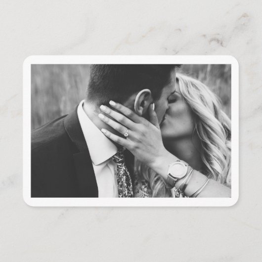 Las Vegas Wedding Minimalistisch Sketch UAWG Begleitkarte (Rückseite)