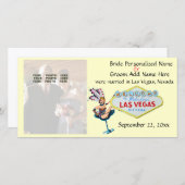 Las Vegas Wedding Newlyweds Ankündigung (Vorne/Hinten)