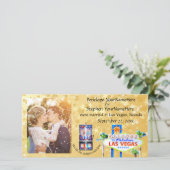 Las Vegas Wedding Newlyweds Foto Ankündigung (Stehend Vorderseite)