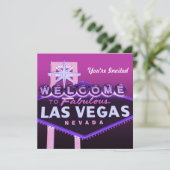Las Vegas Wedding oder jede Feierliche Einladung (Stehend Vorderseite)