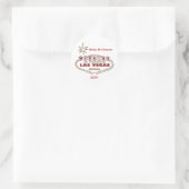 Las Vegas Wedding Personalisierter Sticker (Tasche)