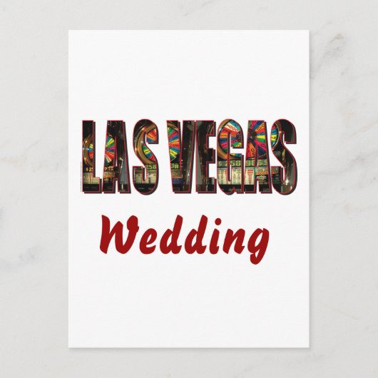Las Vegas Wedding Postkarte (Vorderseite)