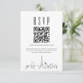Las Vegas Wedding QR Code UAWG Einladung (Stehend Vorderseite)