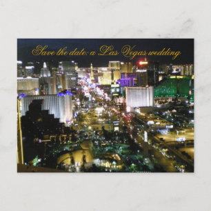 Las Vegas Wedding R.S.V.P. Einladungspostkarte