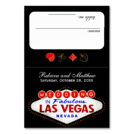 Las Vegas Wedding Reception Escort Card Tabelle Nr Tischnummer
