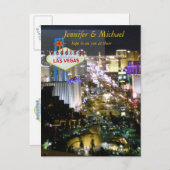 Las Vegas Wedding Reception UAWG Einladungspostkarte (Vorne/Hinten)