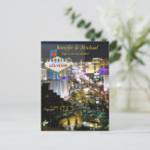 Las Vegas Wedding Reception UAWG Einladungspostkarte (Stehend Vorderseite)