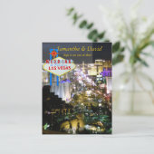 Las Vegas Wedding Reception UAWG Einladungspostkarte (Stehend Vorderseite)