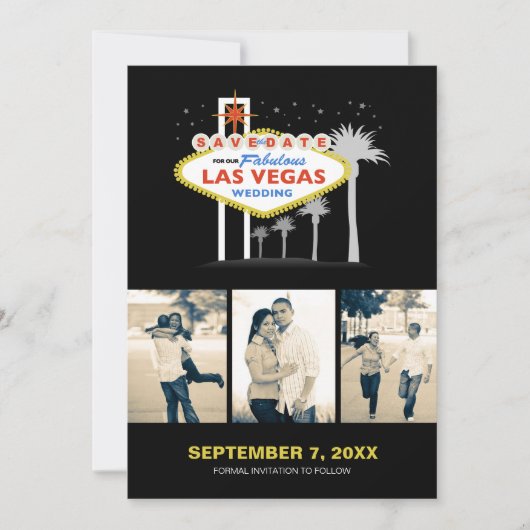 Las Vegas Wedding Rett-the-date Save The Date (Vorderseite)