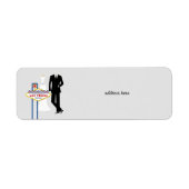 Las Vegas Wedding Return Address Label (Vorne)