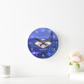 Las Vegas Wedding Runde Wanduhr (Zuhause)