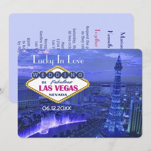 Las Vegas Wedding - Save the Date (Vorne/Hinten)