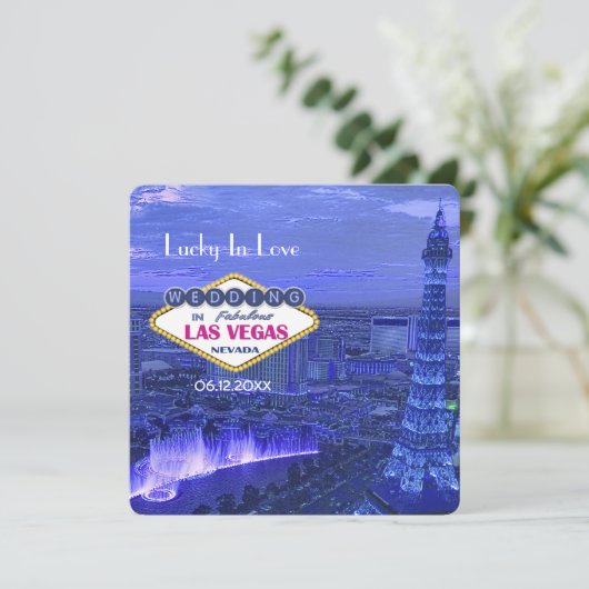 Las Vegas Wedding - Save the Date (Stehend Vorderseite)