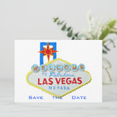 Las Vegas Wedding Save the Date (Stehend Vorderseite)