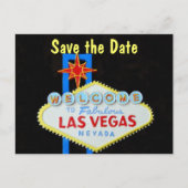 Las Vegas Wedding Save the Date Ankündigungspostkarte (Vorderseite)