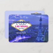 Las Vegas Wedding - Save the Date Einladung (Vorne/Hinten)